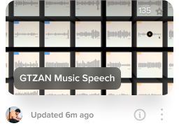 GTZAN Music Speech dataset visualization on Activeloop Platform
